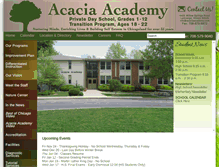 Tablet Screenshot of acaciaacademy.com